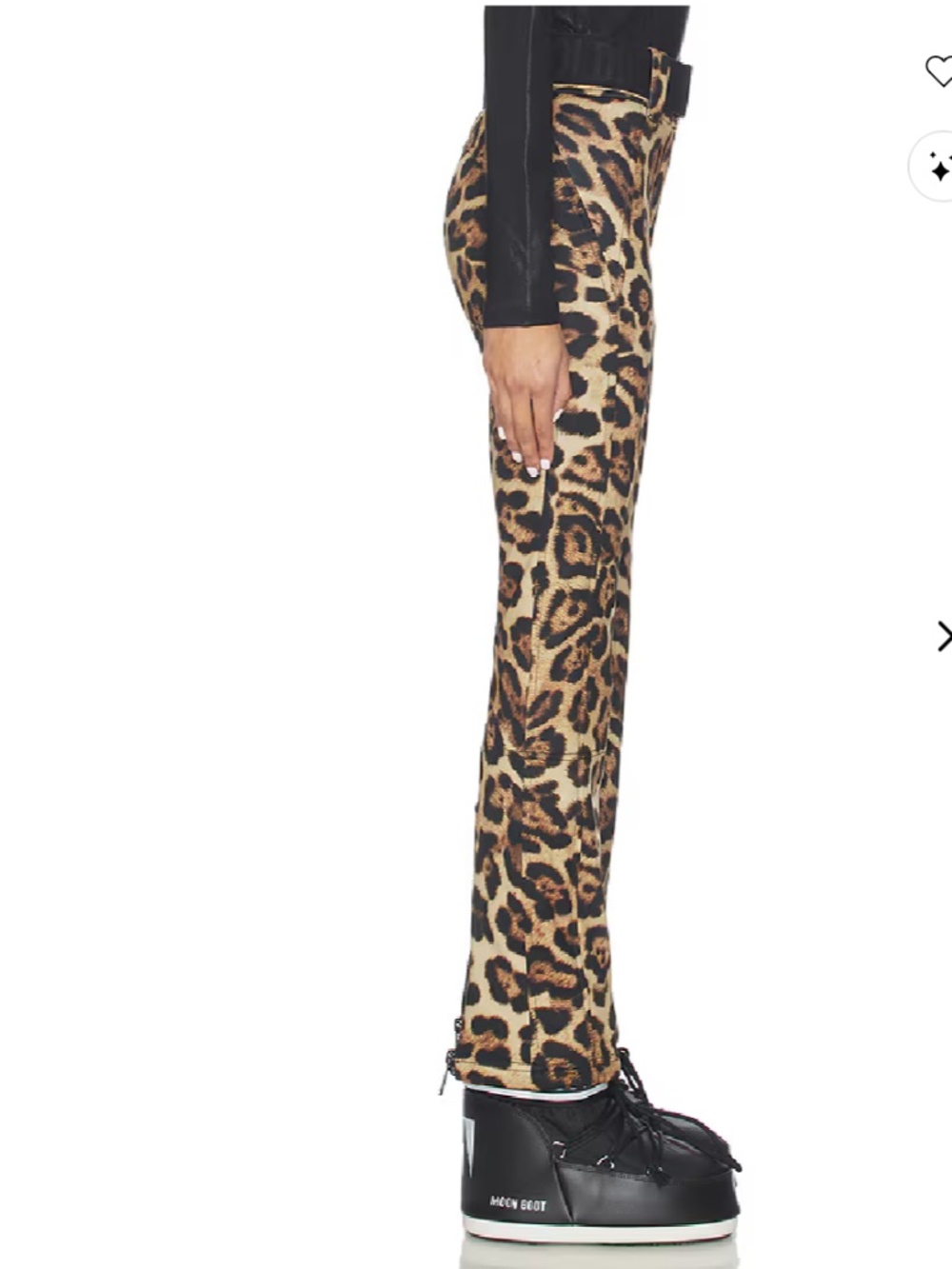 Goldbergh sz US 8 Minou ski pants animal print jaguar brown leopard nwt - Picture 3 of 9
